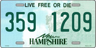 NH license plate 3591209