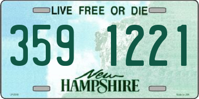 NH license plate 3591221