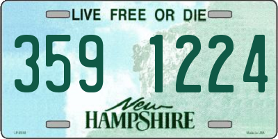NH license plate 3591224