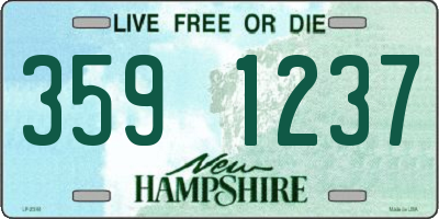 NH license plate 3591237
