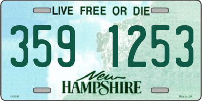 NH license plate 3591253