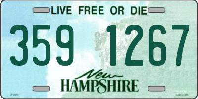 NH license plate 3591267