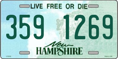 NH license plate 3591269