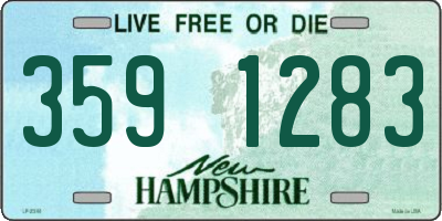 NH license plate 3591283
