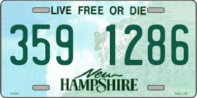 NH license plate 3591286