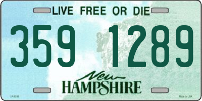NH license plate 3591289