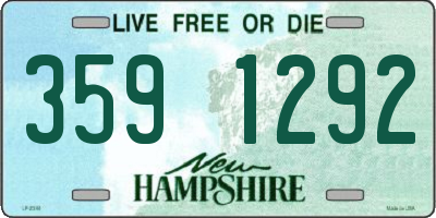 NH license plate 3591292