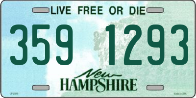 NH license plate 3591293