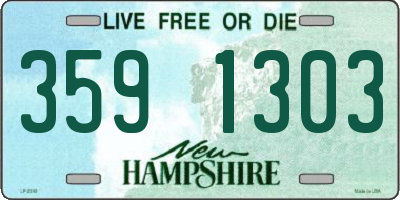 NH license plate 3591303