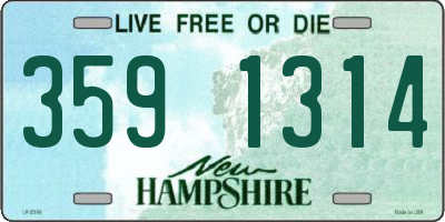 NH license plate 3591314