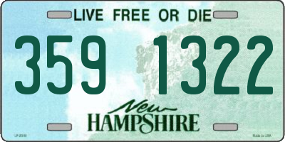 NH license plate 3591322