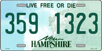 NH license plate 3591323