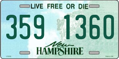 NH license plate 3591360