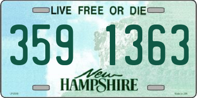 NH license plate 3591363