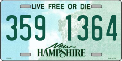 NH license plate 3591364