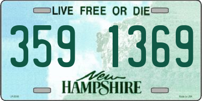 NH license plate 3591369