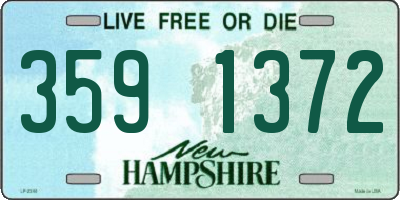 NH license plate 3591372