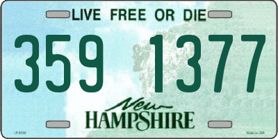 NH license plate 3591377