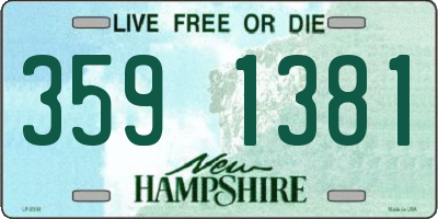 NH license plate 3591381