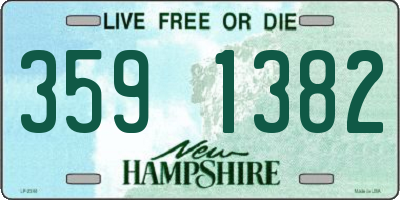NH license plate 3591382