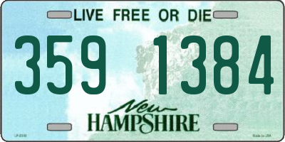 NH license plate 3591384