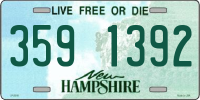 NH license plate 3591392