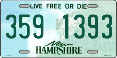 NH license plate 3591393