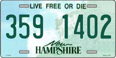 NH license plate 3591402
