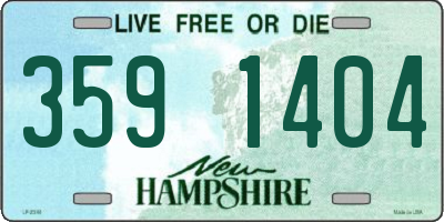 NH license plate 3591404