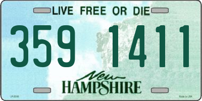 NH license plate 3591411
