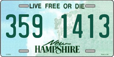 NH license plate 3591413