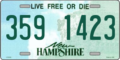 NH license plate 3591423