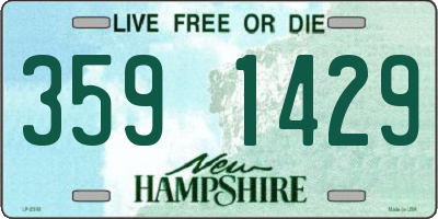 NH license plate 3591429