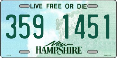 NH license plate 3591451