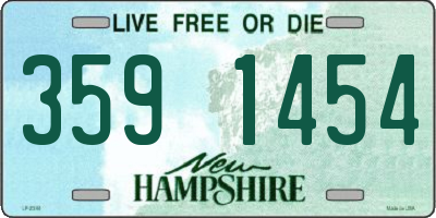 NH license plate 3591454