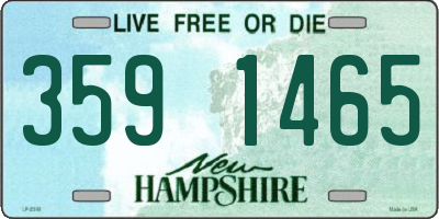 NH license plate 3591465