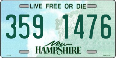 NH license plate 3591476