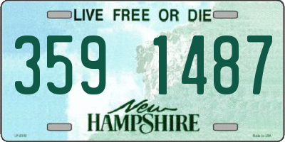 NH license plate 3591487
