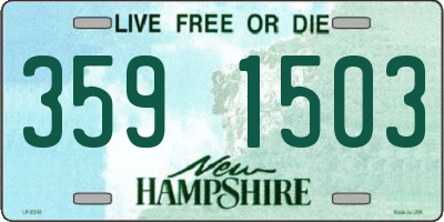 NH license plate 3591503