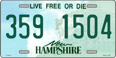 NH license plate 3591504