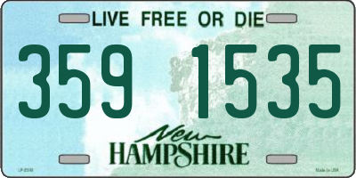 NH license plate 3591535
