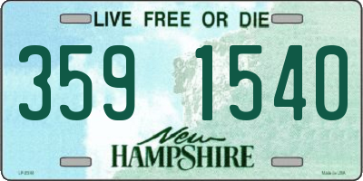 NH license plate 3591540