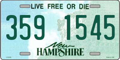 NH license plate 3591545