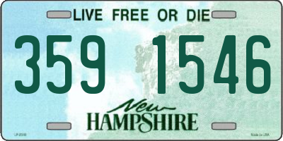 NH license plate 3591546