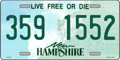 NH license plate 3591552