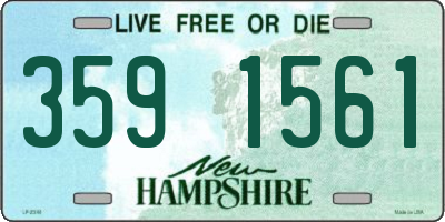 NH license plate 3591561