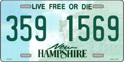 NH license plate 3591569