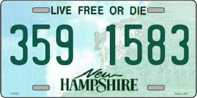 NH license plate 3591583
