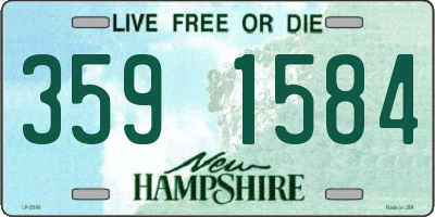 NH license plate 3591584
