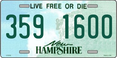 NH license plate 3591600